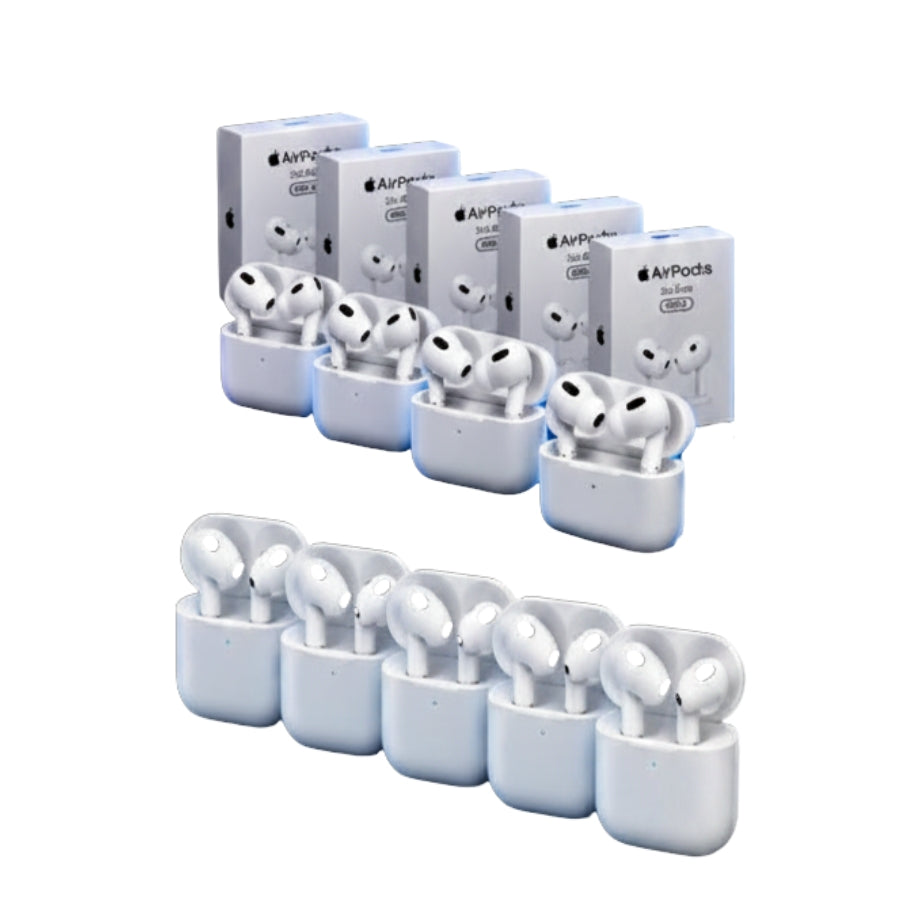 PACK 3: 5 Airpods Pro 2 (2nd Generacion) + 5 Airpods 3ra (3ra Generacion)