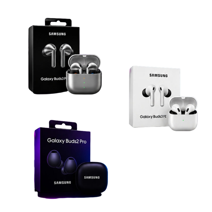 PACK 9: 5 Samsung Buds 3 Pro + 5 Samsung Buds 3 FE + 5 Samsung Buds 2 pro