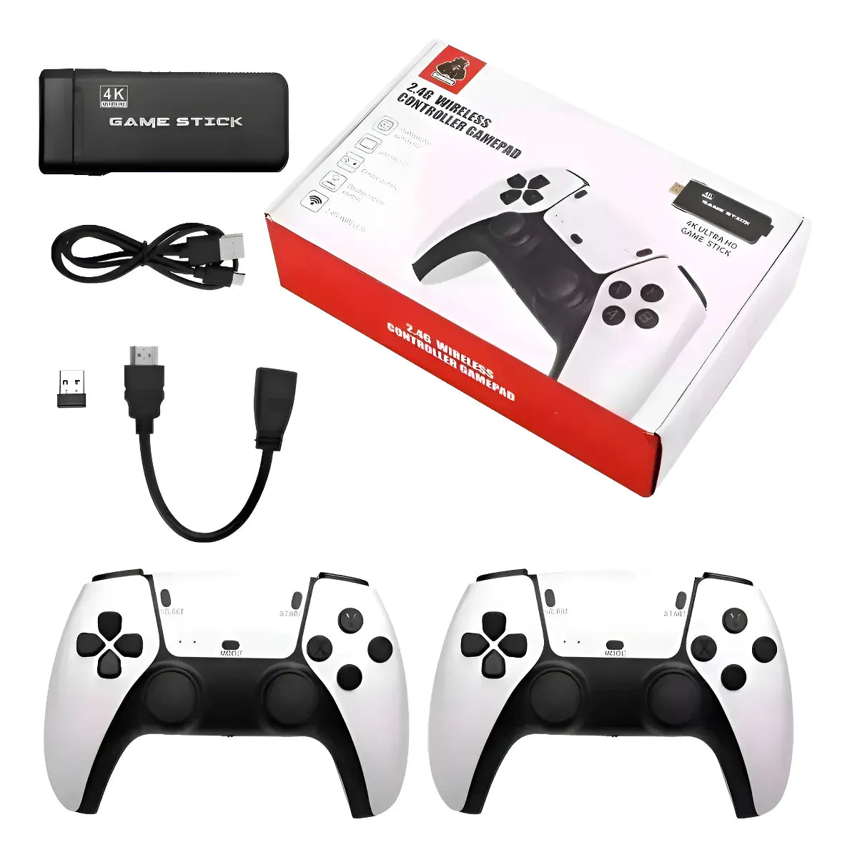 GAME STICK 4K HD +2000 JUEGOS RETRO