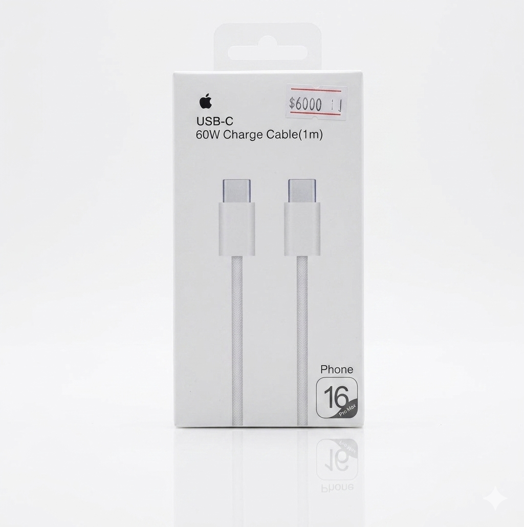 Cable tipo C 60 W 1 metro