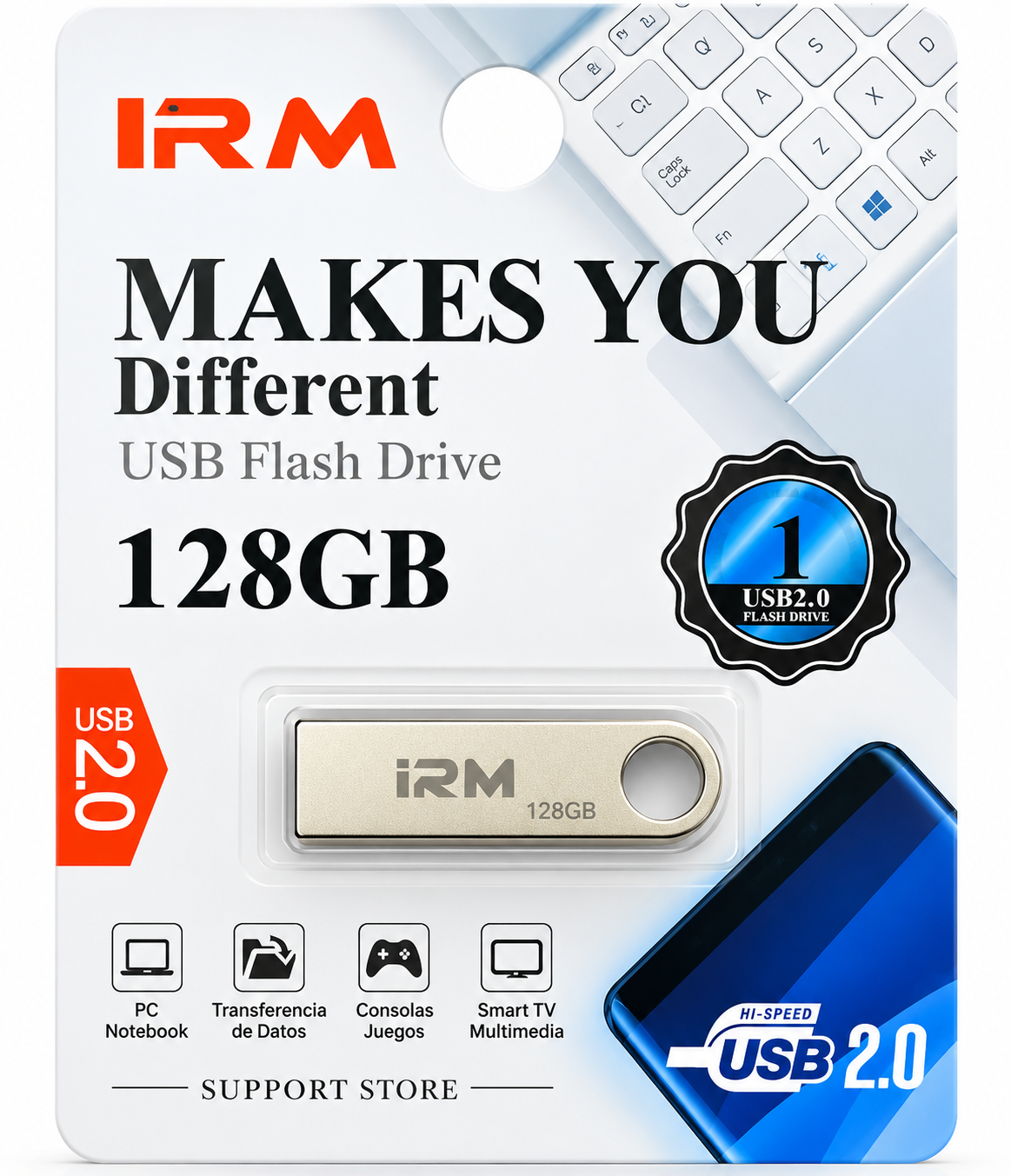 PENDRIVE IRM 128 GB