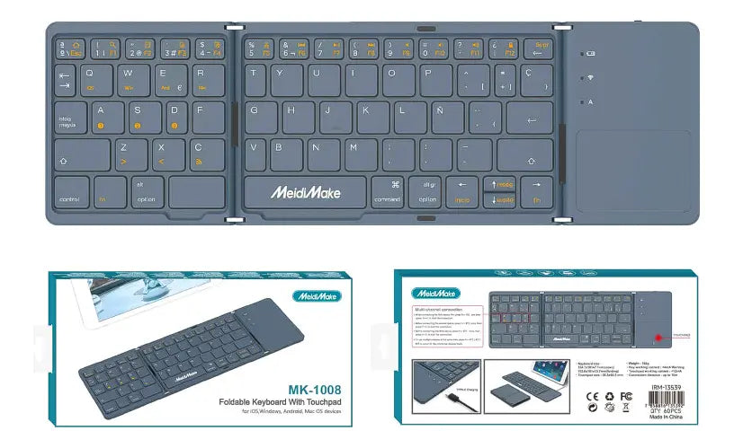 MINI TECLADO PLEGABLE MK-1008