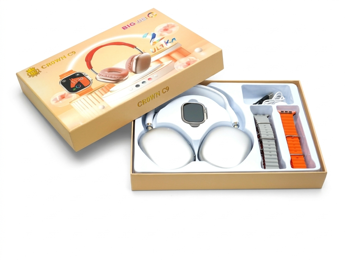 SMARTWATCH ULTRA 2 MAS AUDIFONOS CROWN C9 ULTRA 2